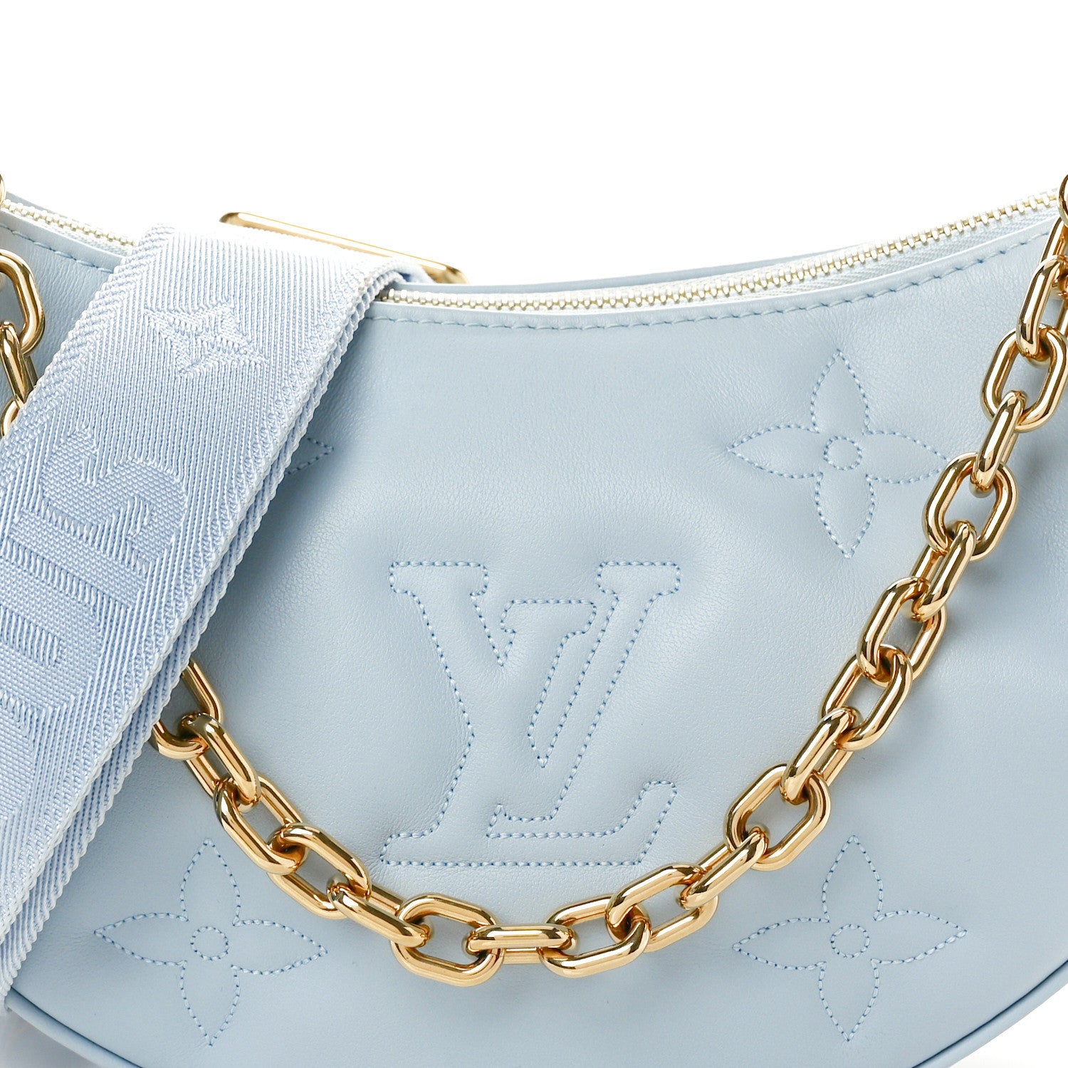 Louis Vuitton Calfskin Bubblegram Over The Moon Ice Blue 7 of 9