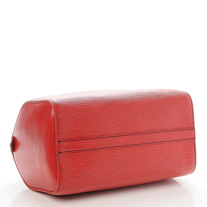 Louis Vuitton Epi Speedy 25 Castillan Red 4 of 10