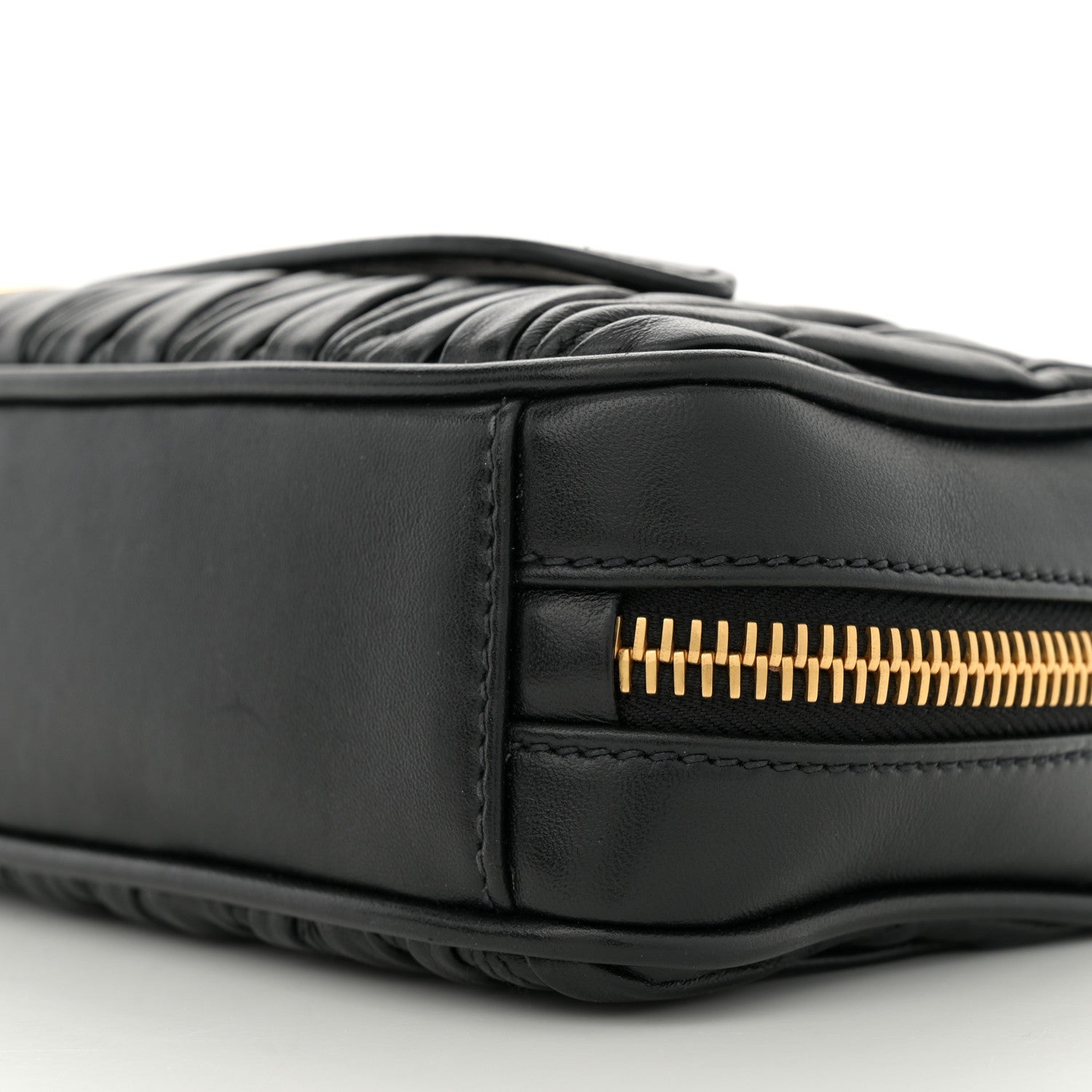 Miu Miu Nappa Matelasse Business Clutch Black 9 of 10
