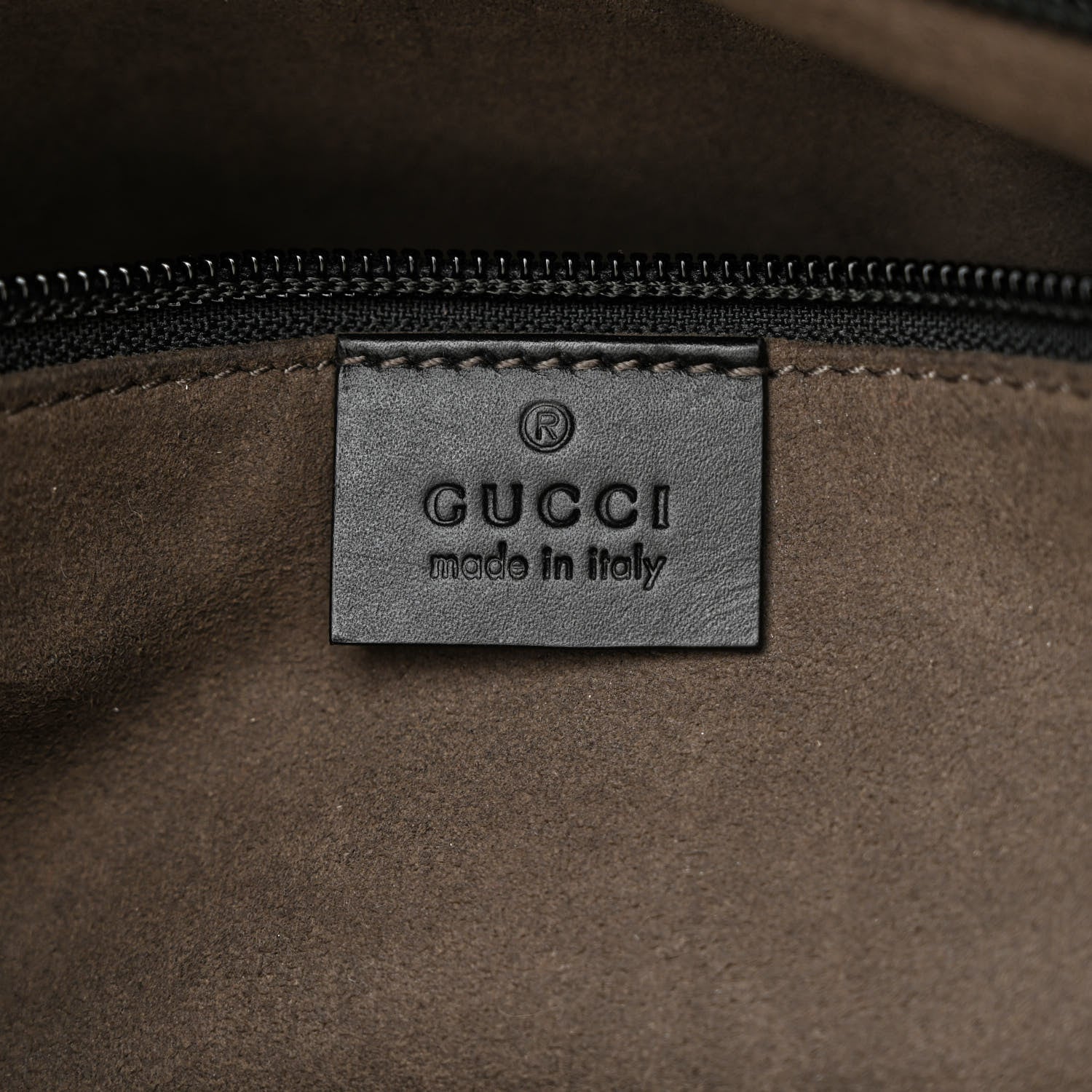 Gucci Guccissima Signature Small Messenger Bag Black 7 of 13