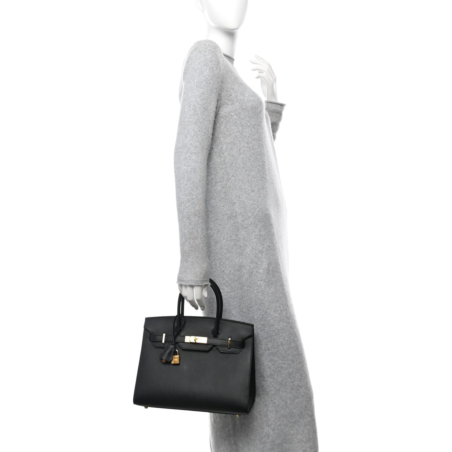 Madame Calfskin Birkin Sellier 30 Black