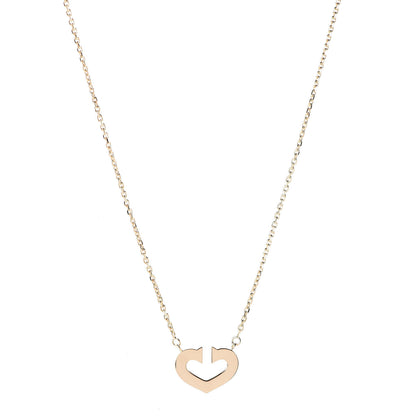 Tiffany CARTIER 18K Yellow Gold Medium Hearts and Symbols Necklace 1 of 6