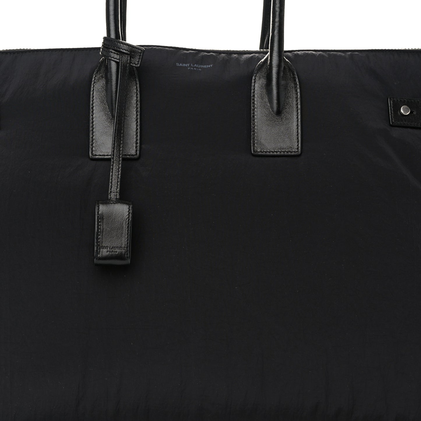 Nylon Calfskin 48H Sac De Jour Duffle Black