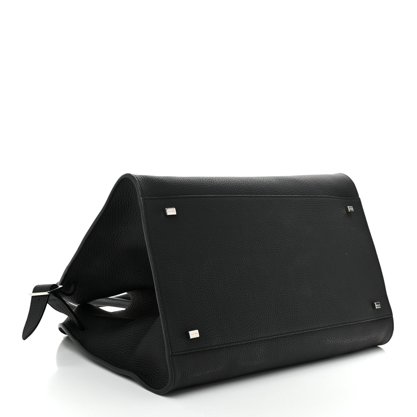 Matte Grained Calfskin Soft Margaux 15 Black