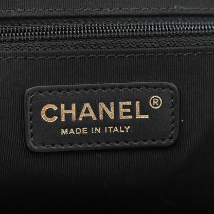 Chanel Bullskin Stitched Medium Shopping Bag Black 6 of 11