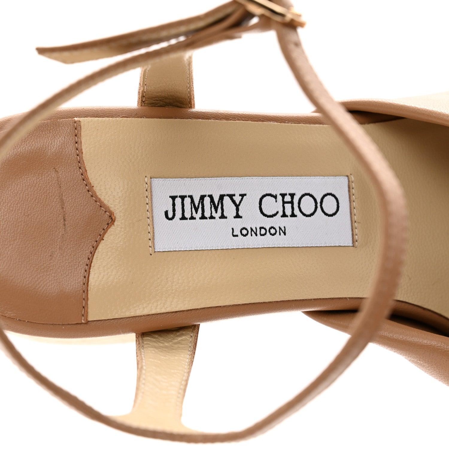 Jimmy Choo Nappa Cork Heloise 95 Platform Wedge Sandals 39 Biscuit 7 of 7