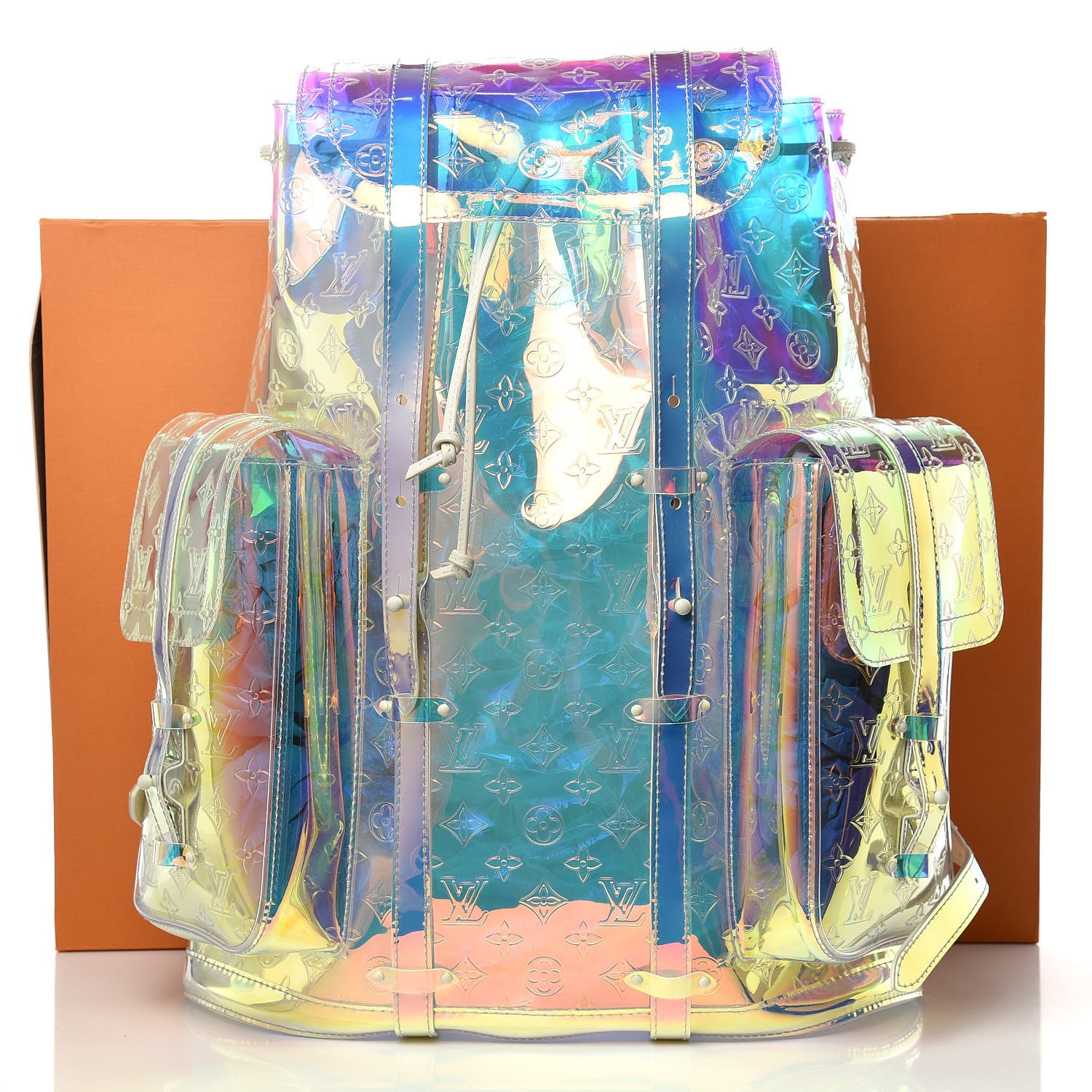 Louis Vuitton PVC Monogram Christopher Backpack GM Iridescent Prism 10 of 10