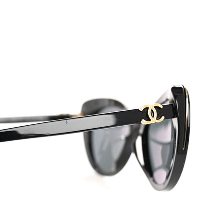 Chanel Acetate Cat Eye CC Sunglasses 5432-A Black 9 of 11