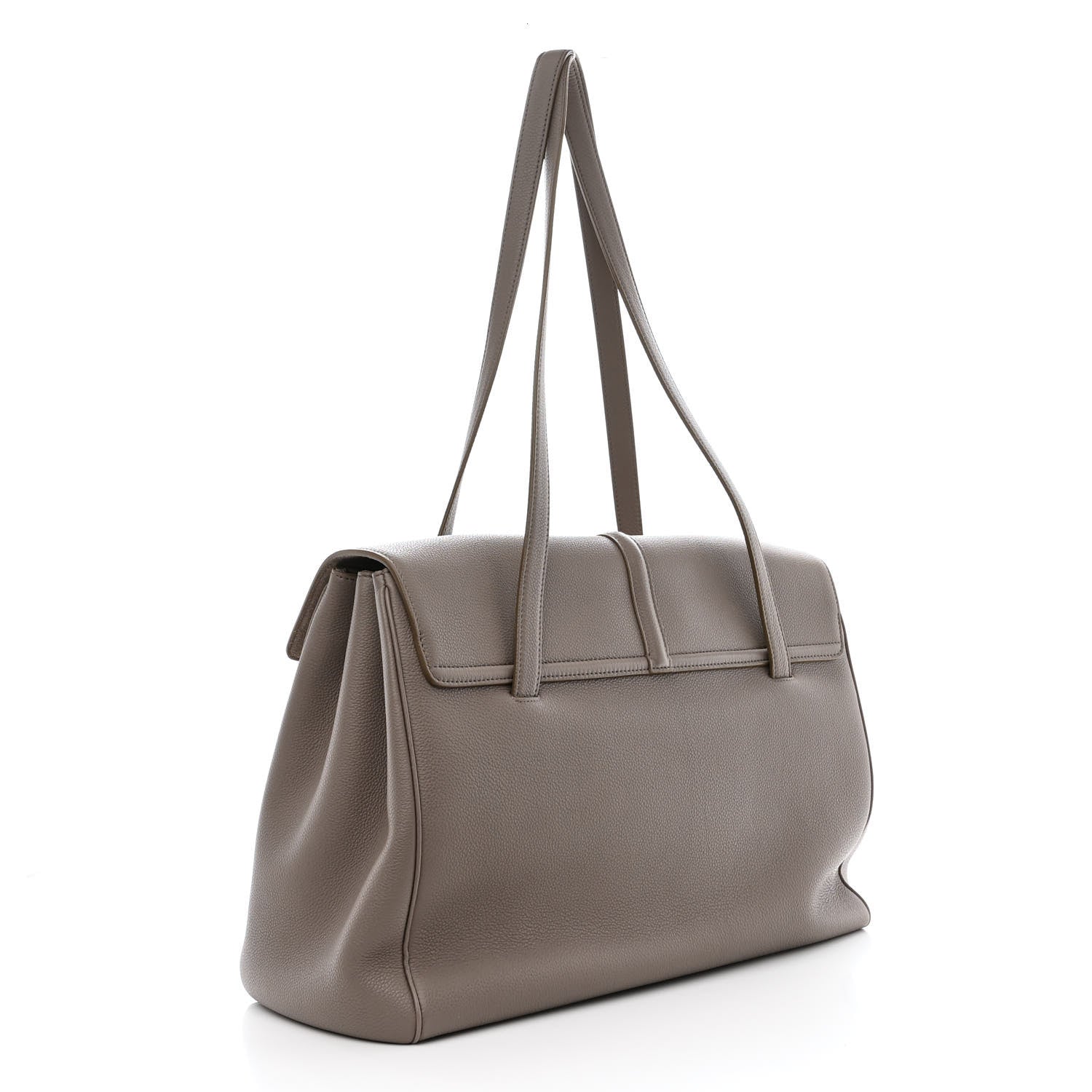 Celine Supple Grained Calfskin Large Soft 16 Bag Pebble 3 of 12