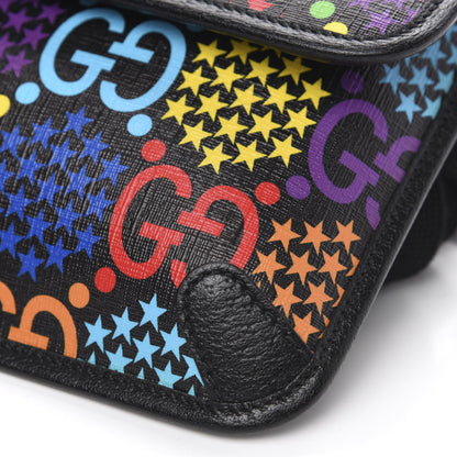 Gucci GG Supreme Monogram Psychedelic Slim Belt Bag Black 9 of 10