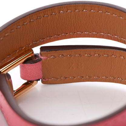 Hermes Swift Rivale Double Tour Bracelet XS Rose Azalee 6 of 7