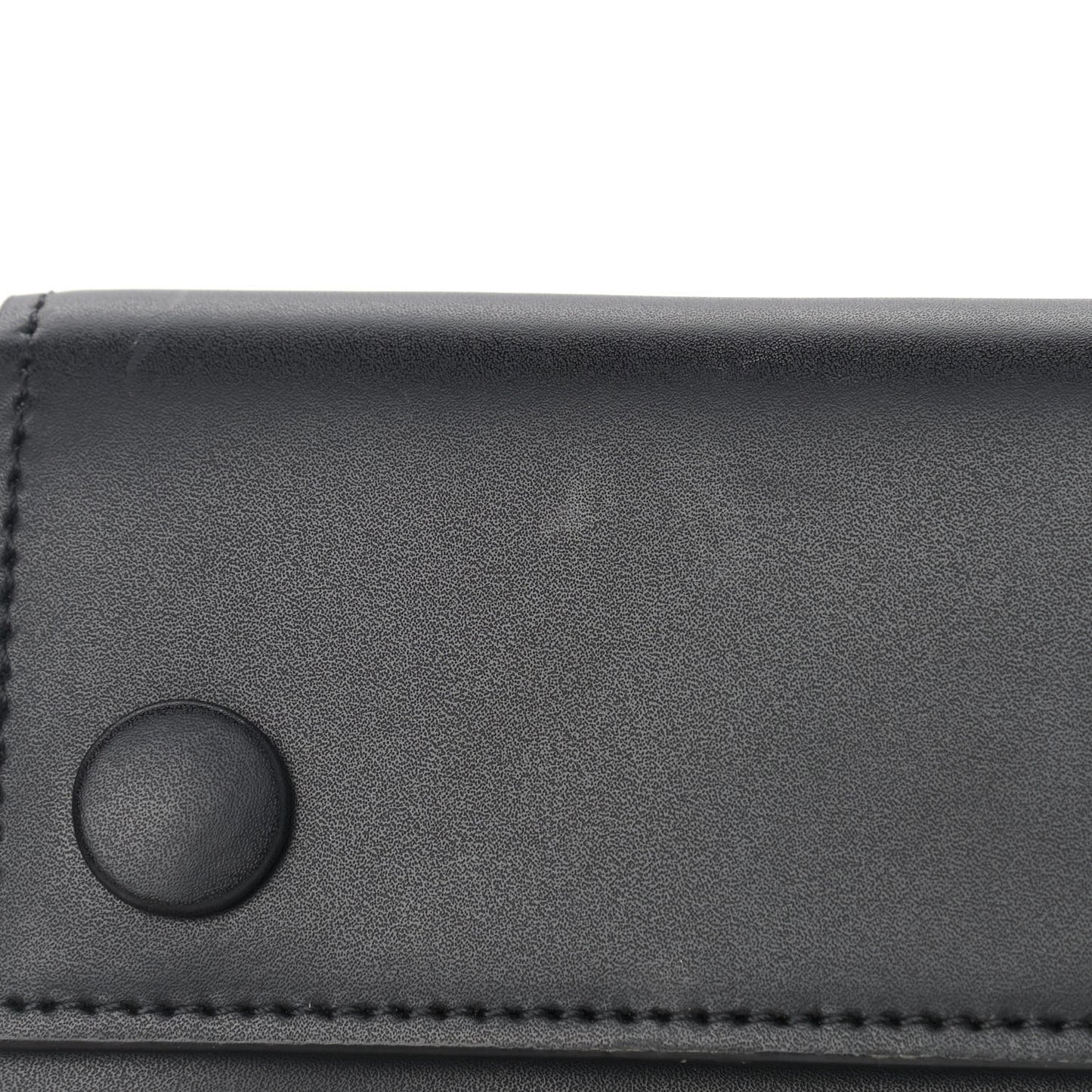 Calfskin VLTN Neck Strap Wallet Black