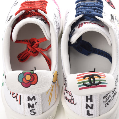 Chanel x Pharrell Williams Calfskin Womens Sneakers 39 White 11 of 14