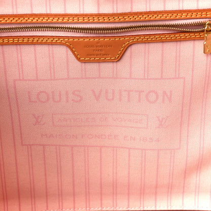 Louis Vuitton Damier Azur Neo Neverfull MM Rose Ballerine 8 of 15