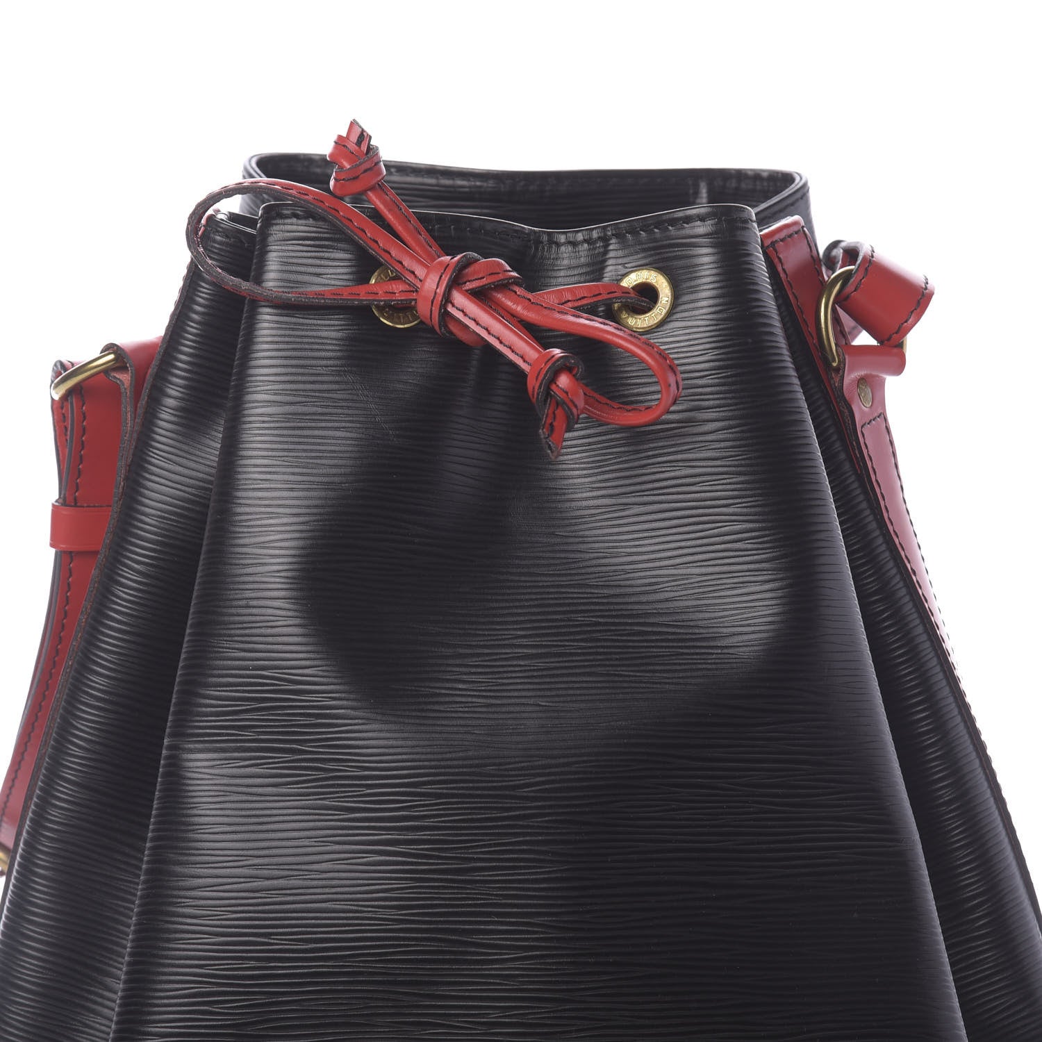 Louis Vuitton Epi Bi-Color Noe Castillan Red Black 6 of 14