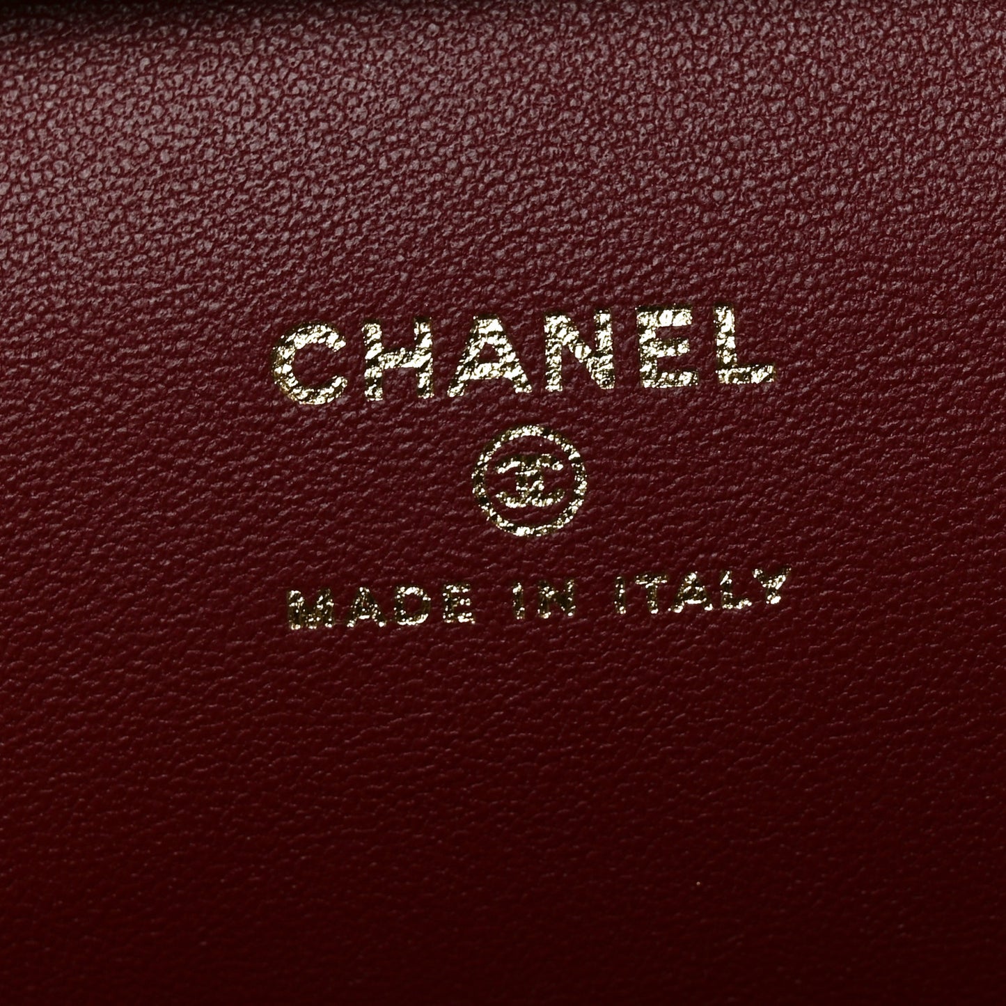 Lambskin Large Clutch Burgundy