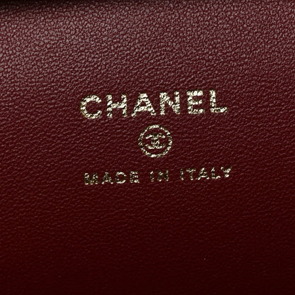 Chanel Lambskin Large Clutch Burgundy 6 of 11
