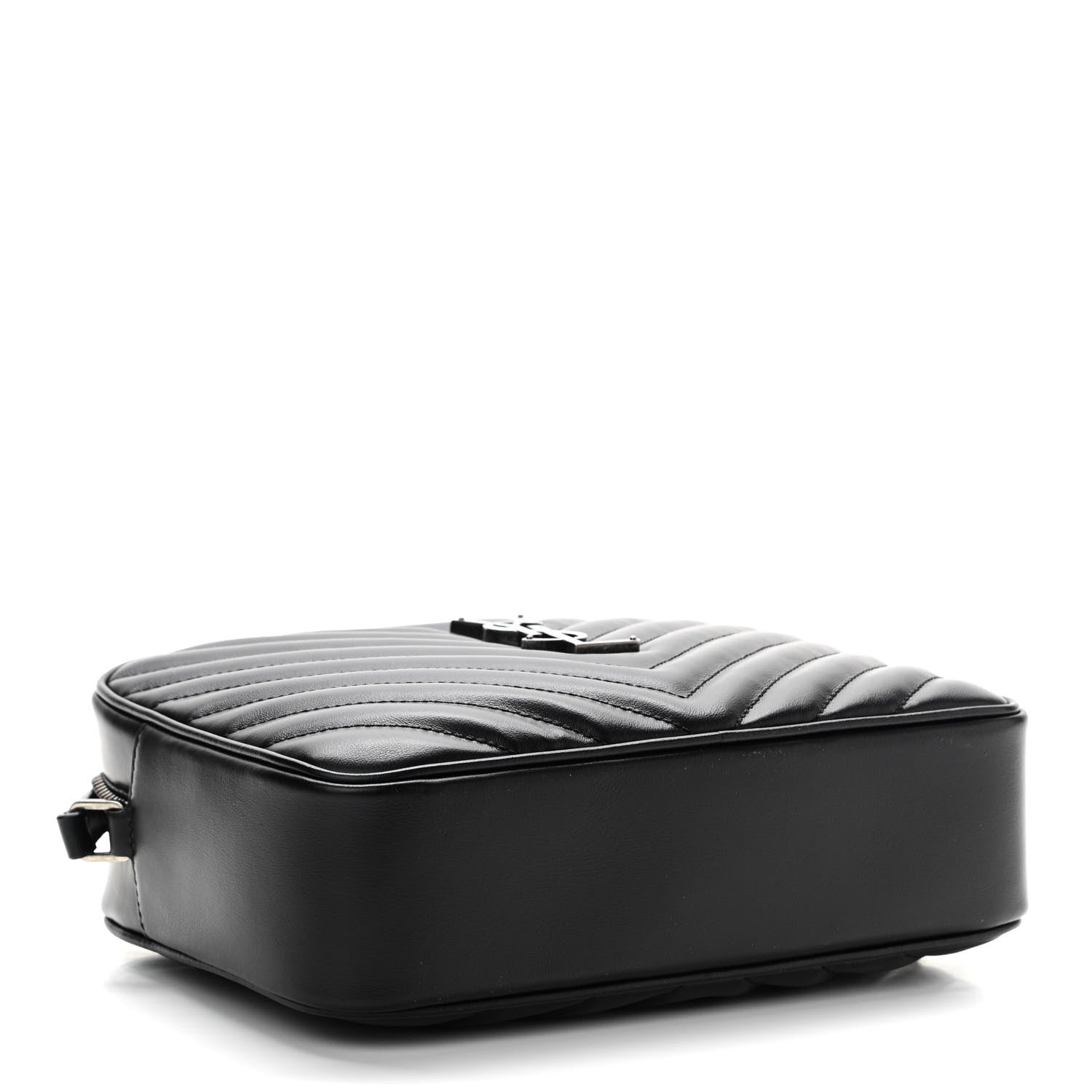 Saint Laurent Calfskin Matelasse Monogram Lou Camera Bag Black 4 of 10