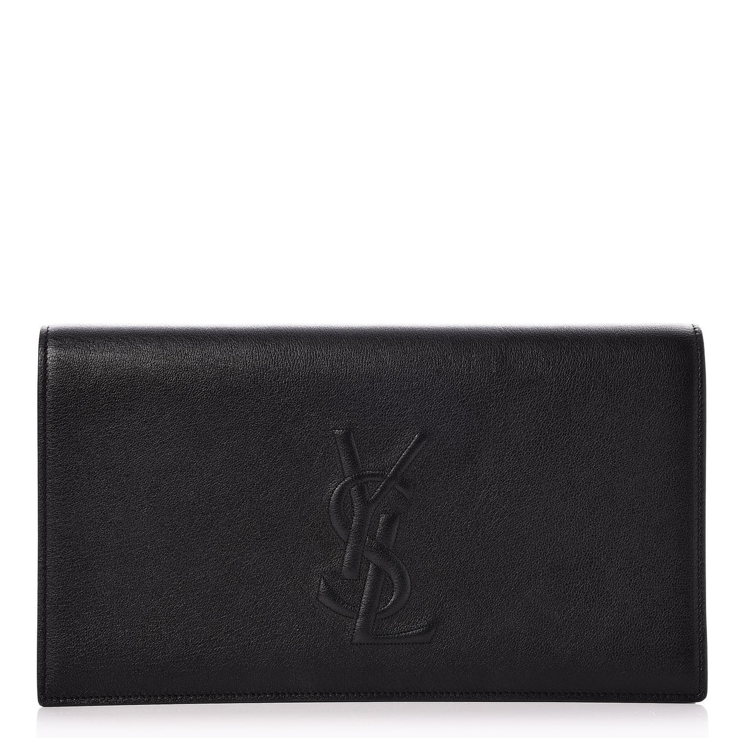Calfskin Monogram Large Belle De Jour Clutch Black