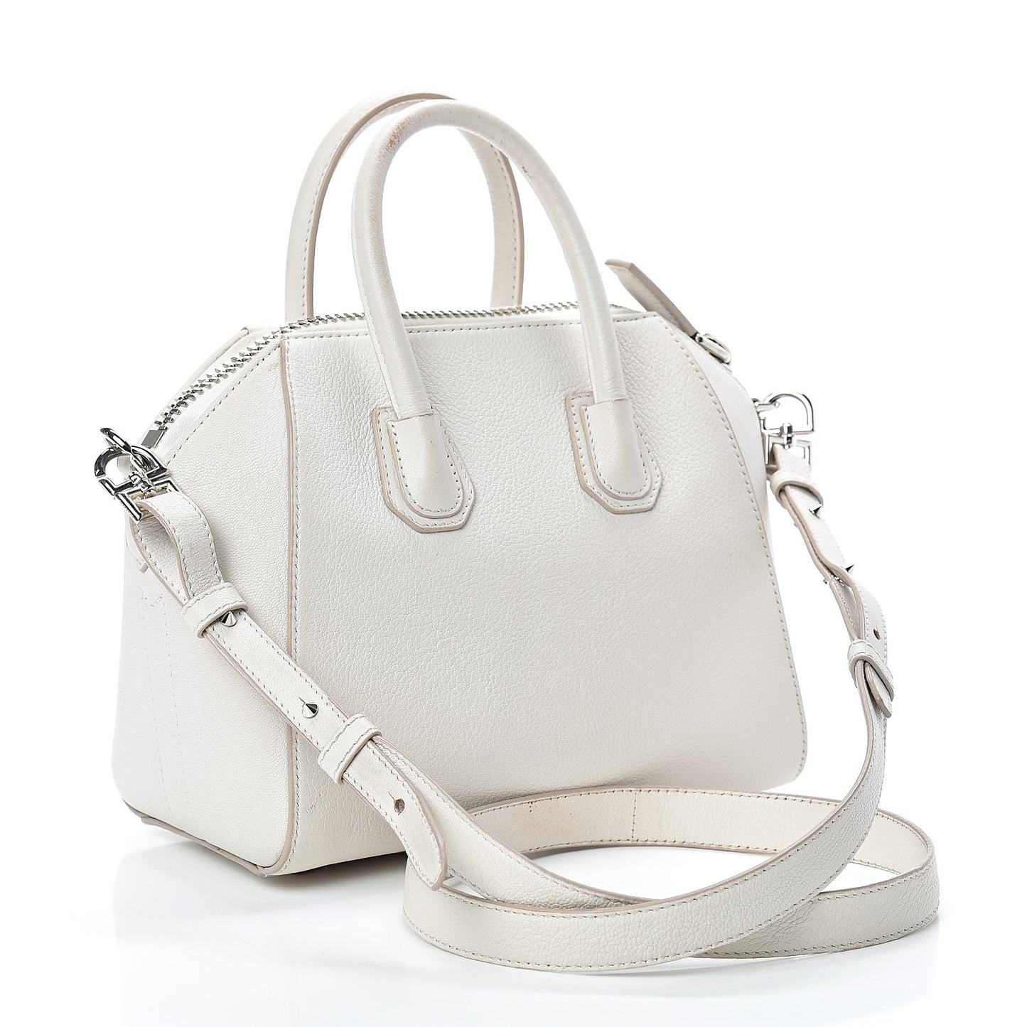 Sugar Goatskin Mini Antigona White
