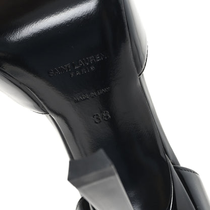 Saint Laurent Patent Calfskin Dorsay 110 Pumps 38 Black 7 of 10