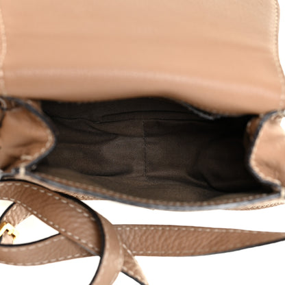 Chloe Calfskin Mini Marcie Round Crossbody Bag Nut 5 of 14