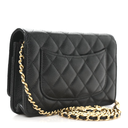 Chanel Caviar Quilted Wallet On Chain WOC Black 3 of 11