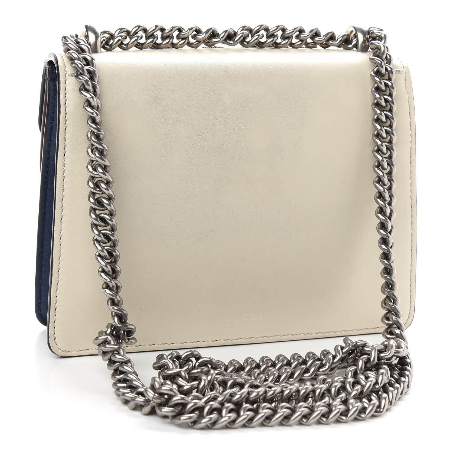 Gucci Calfskin Crystal Snake Embroidered Mini Dionysus Shoulder Bag Mystic White Hibiscus Red Blue Agata 3 of 13