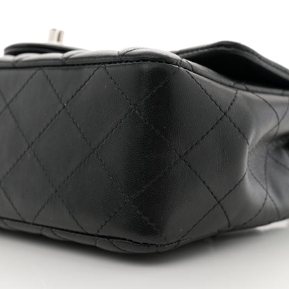 Chanel Lambskin Quilted Mini Rectangular Flap Black 10 of 11