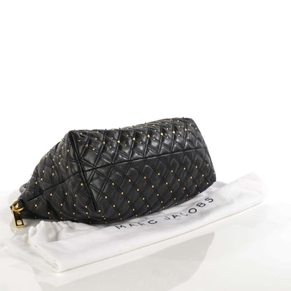 Marc Jacobs Lambskin Quilted Rio Stardust Satchel Black 4 of 9