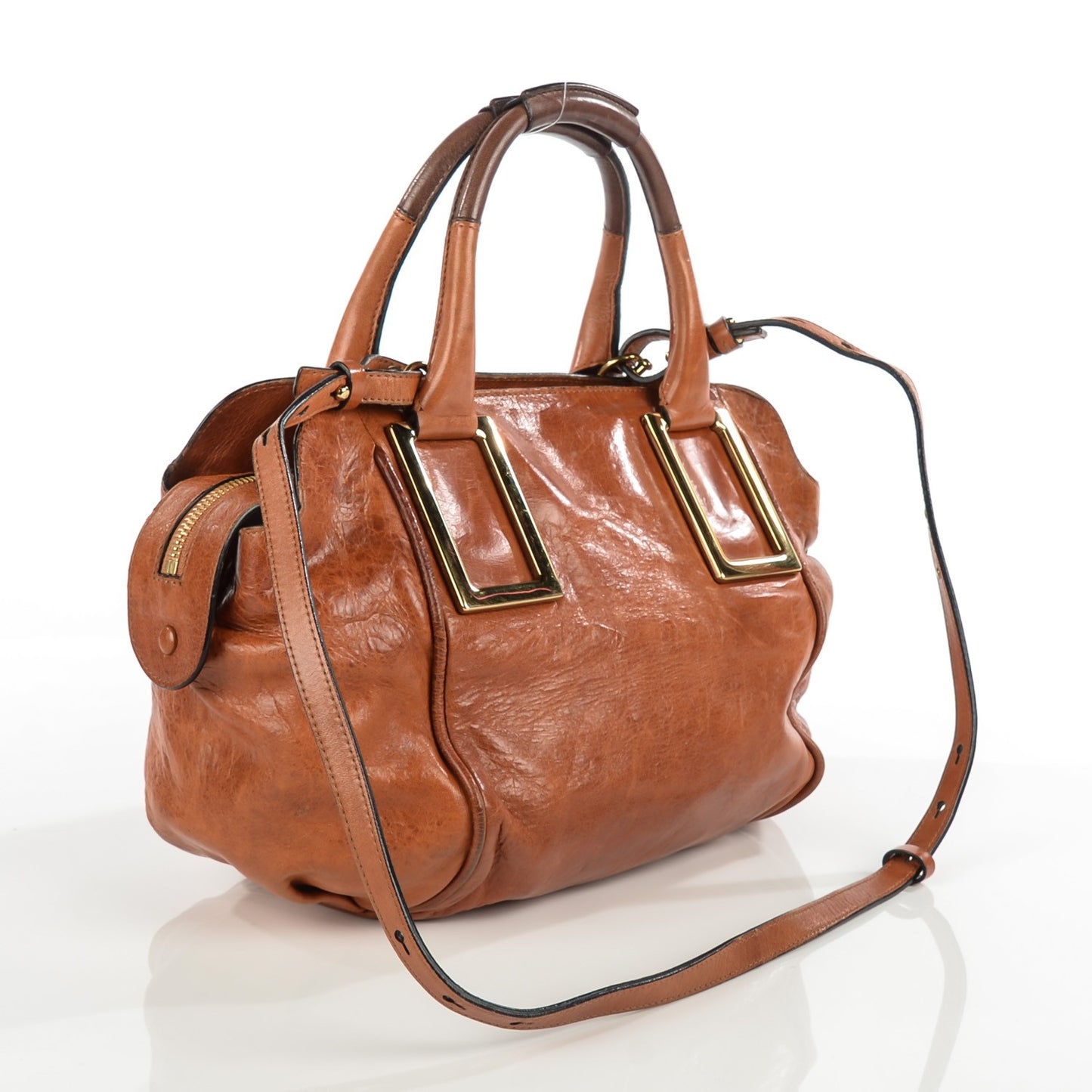 Calfskin Medium Ethel Satchel Tan