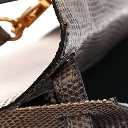 Hermes Lizard Niloticus Kelly Sellier 25 Gris Fonce 18 of 21