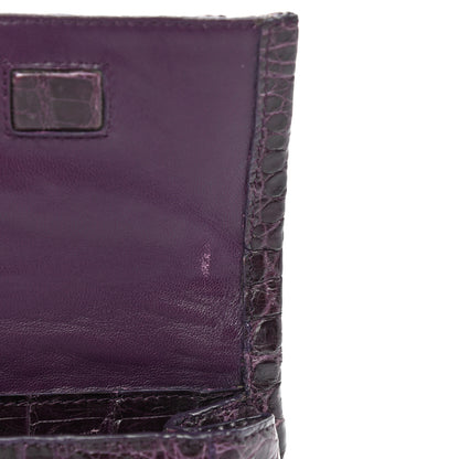 Nancy Gonzalez Crocodile Stud Foldover Clutch Purple 11 of 12