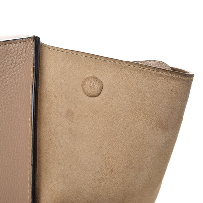 Celine Drummed Calfskin Suede Medium Trapeze Dune 8 of 9