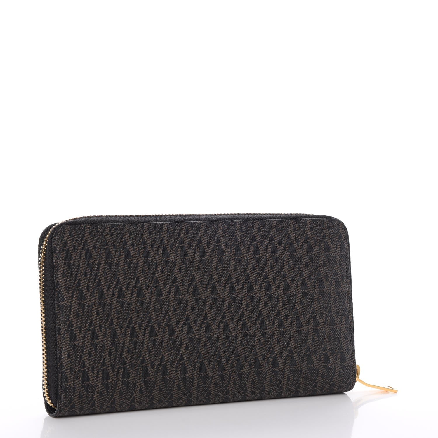 Saint Laurent Toile Monogram Classic Zip Around Wallet Black 3 of 8