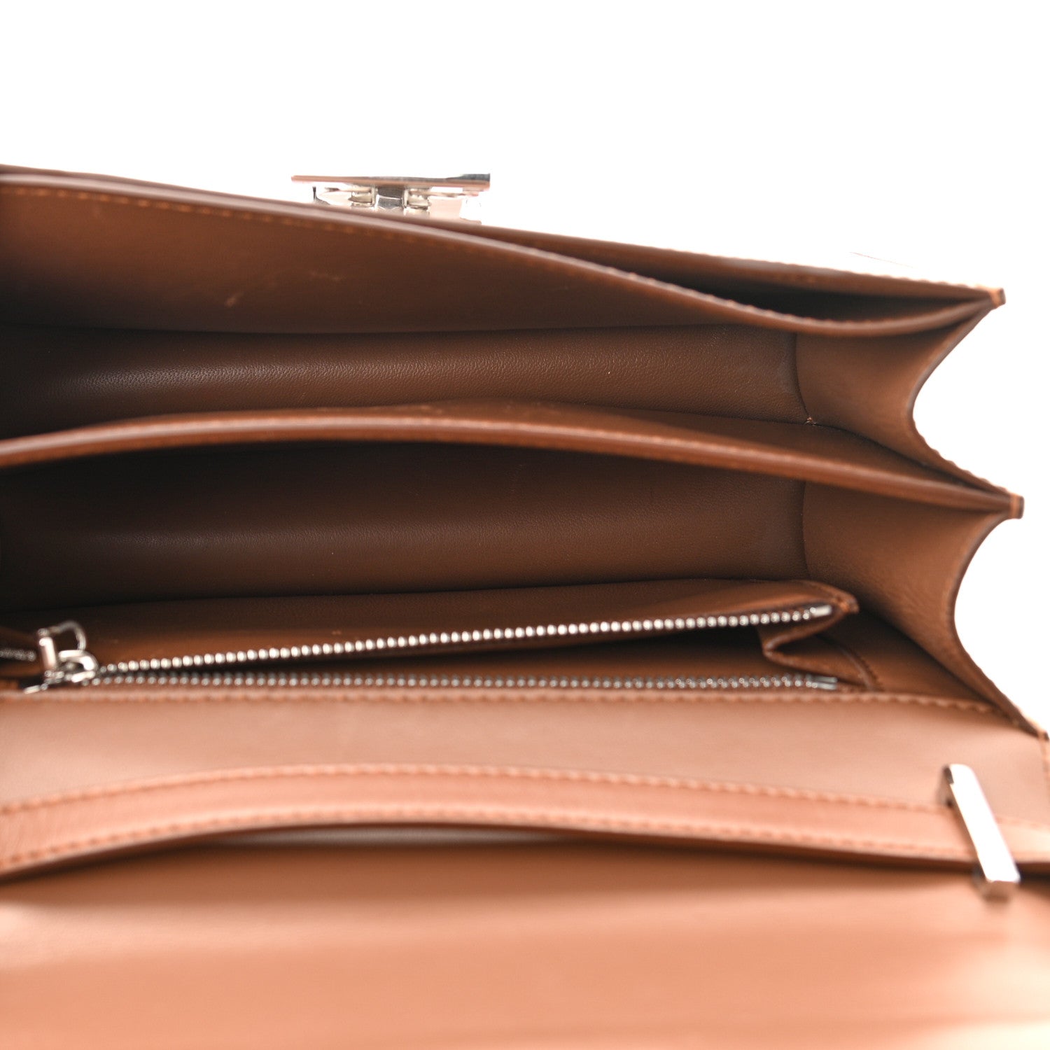Burberry Calfskin Small TB Bag Malt Brown 5 of 9