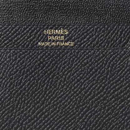 Hermes Epsom Mini Bearn Wallet Black 6 of 7