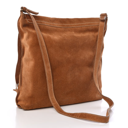 Miu Miu Suede Fringe Flap Crossbody Bag Brown 3 of 10