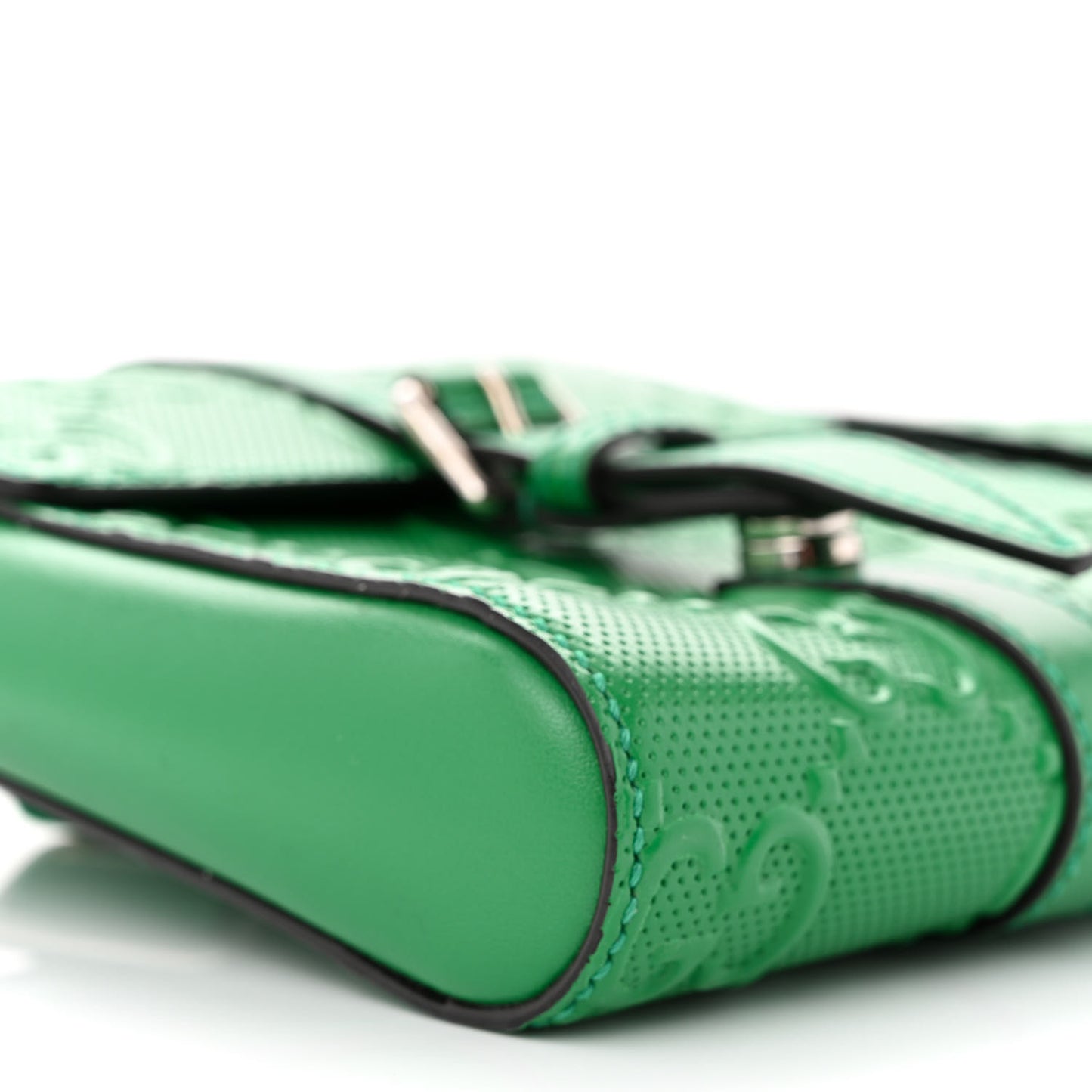 Calfskin GG Tennis Embossed 2 Detachable Pouch Belt Bag New Shamarock