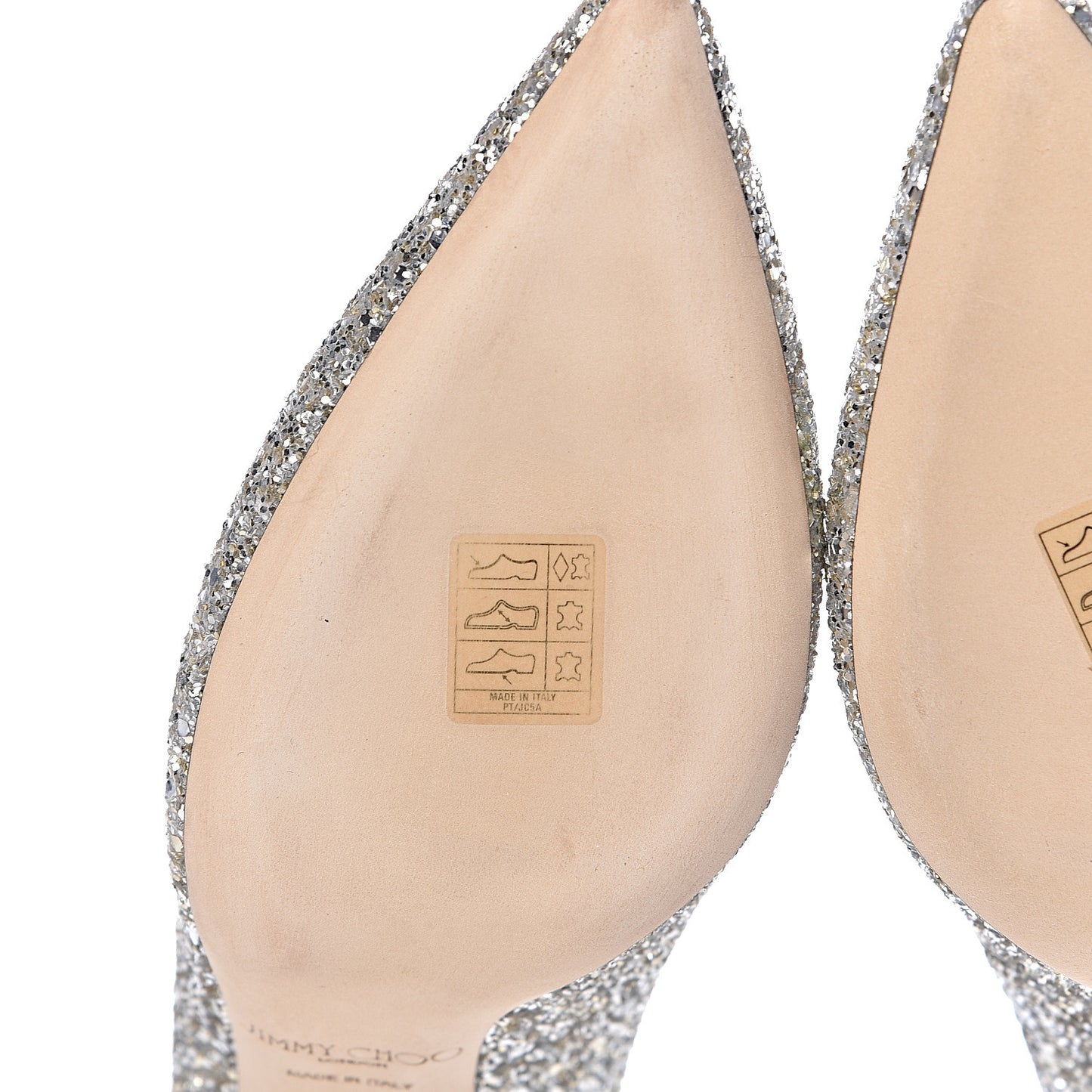 Glitter Pointy Toe Romy 85 Pumps 39 Champagne