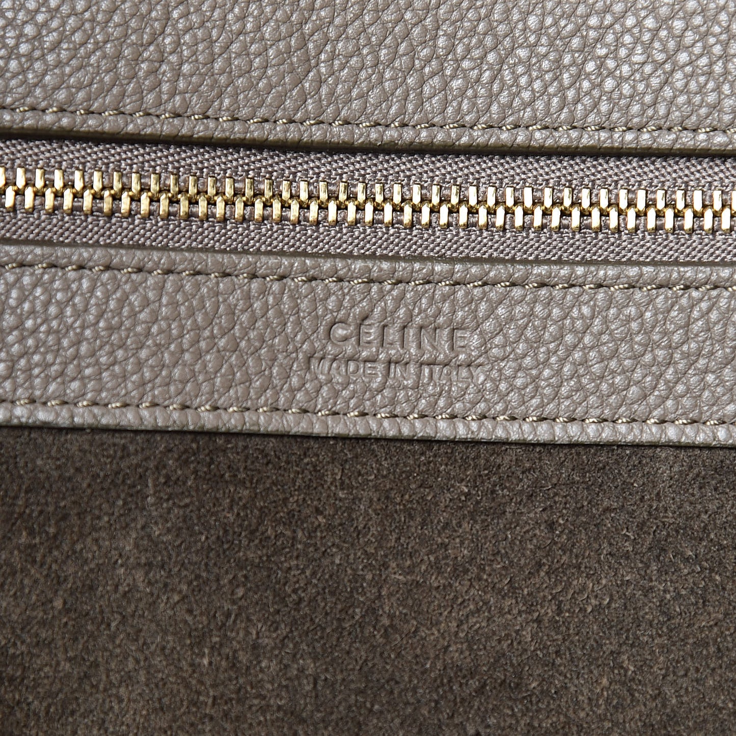 Soft Grained Calfskin Medium Belt Cabas Phantom Taupe