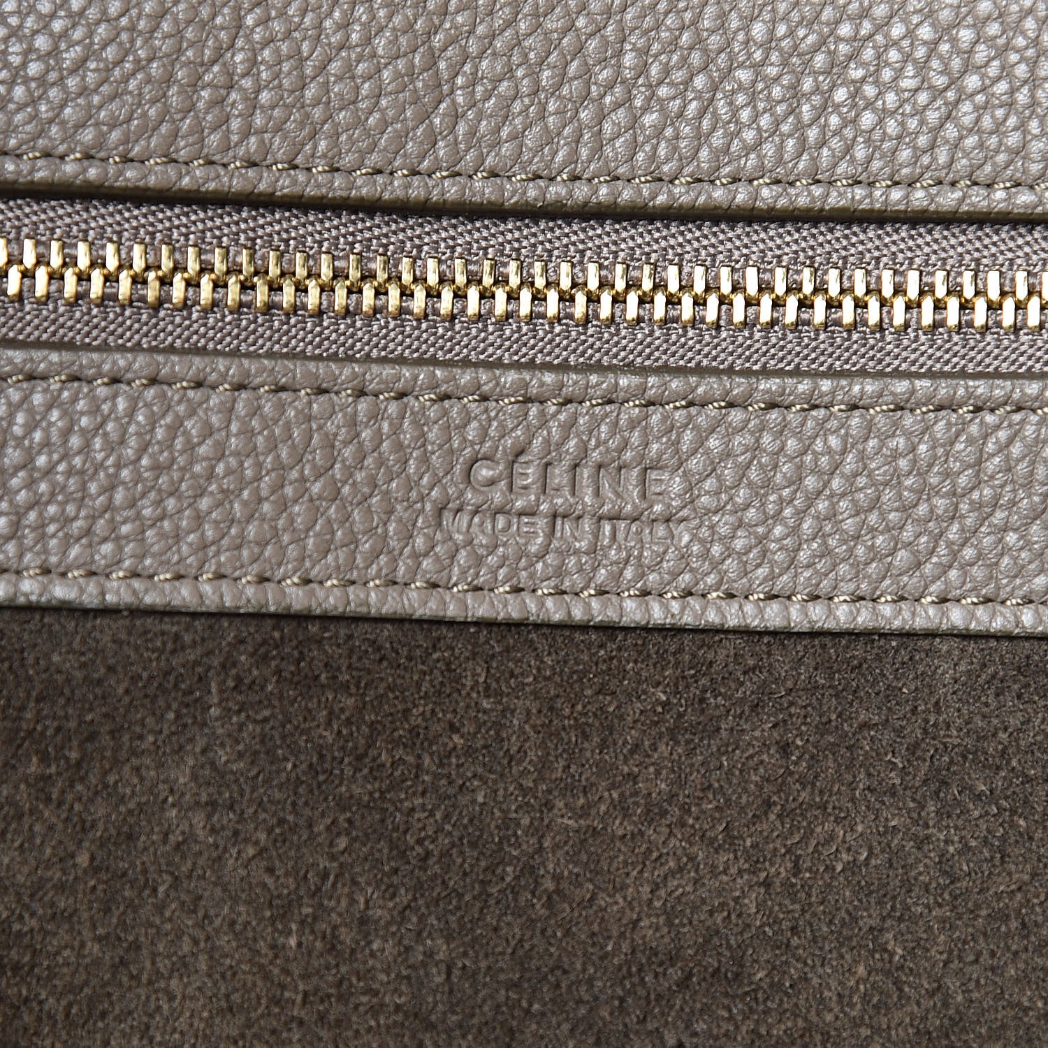 Celine Soft Grained Calfskin Medium Belt Cabas Phantom Taupe 7 of 19