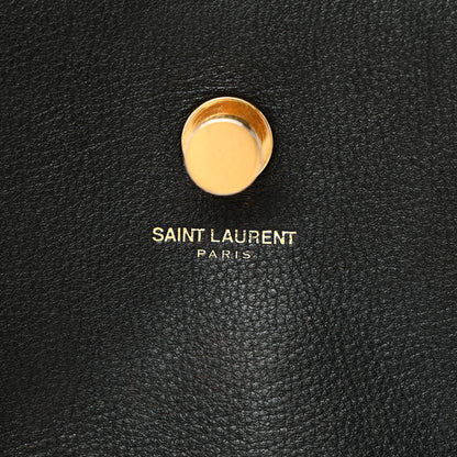 Saint Laurent Calfskin Canvas Small Muse Two Black 6 of 13
