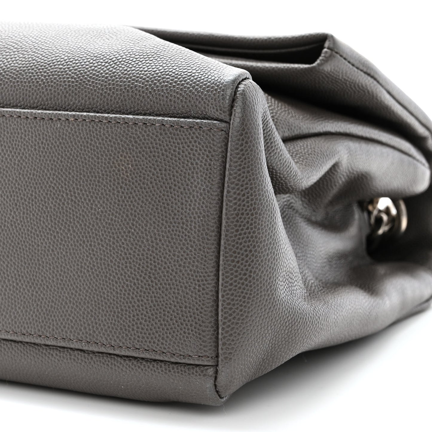 Grain De Poudre Medium West Hollywood Monogram Fold-Over Earth