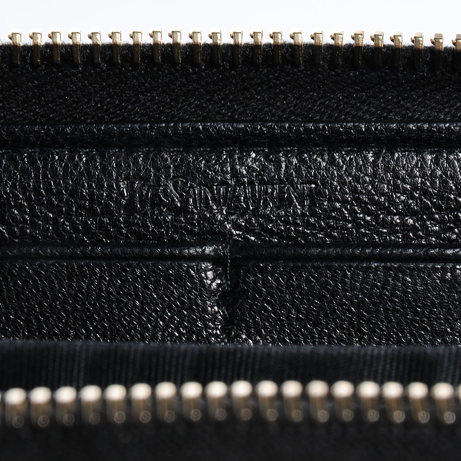Saint Laurent Chevre Belle De Jour Zip Around Wallet Black 7 of 8