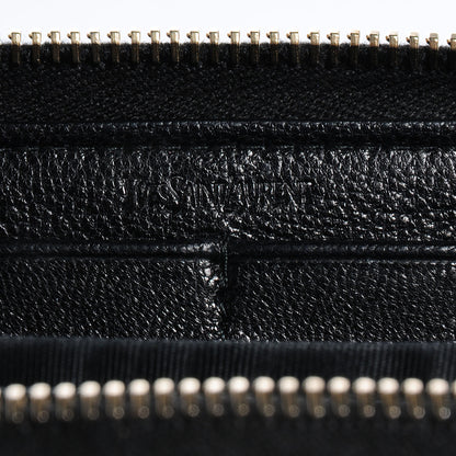 Saint Laurent Chevre Belle De Jour Zip Around Wallet Black 7 of 8