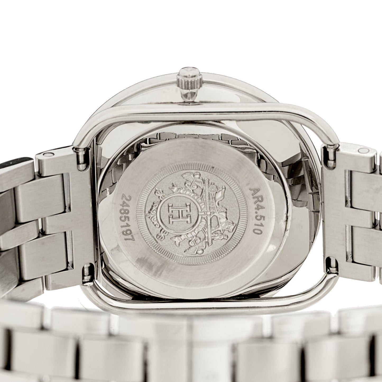 Stainless Steel 30mm Arceau Quartz Watch  White