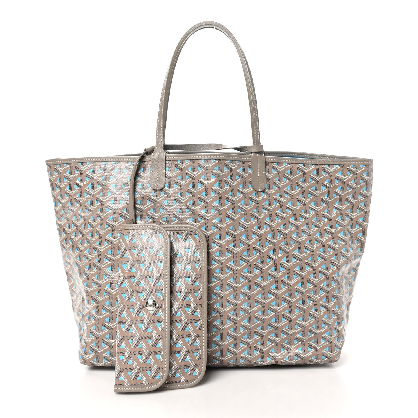 Goyardine Saint Louis Claire Voie PM Grege Turquoise