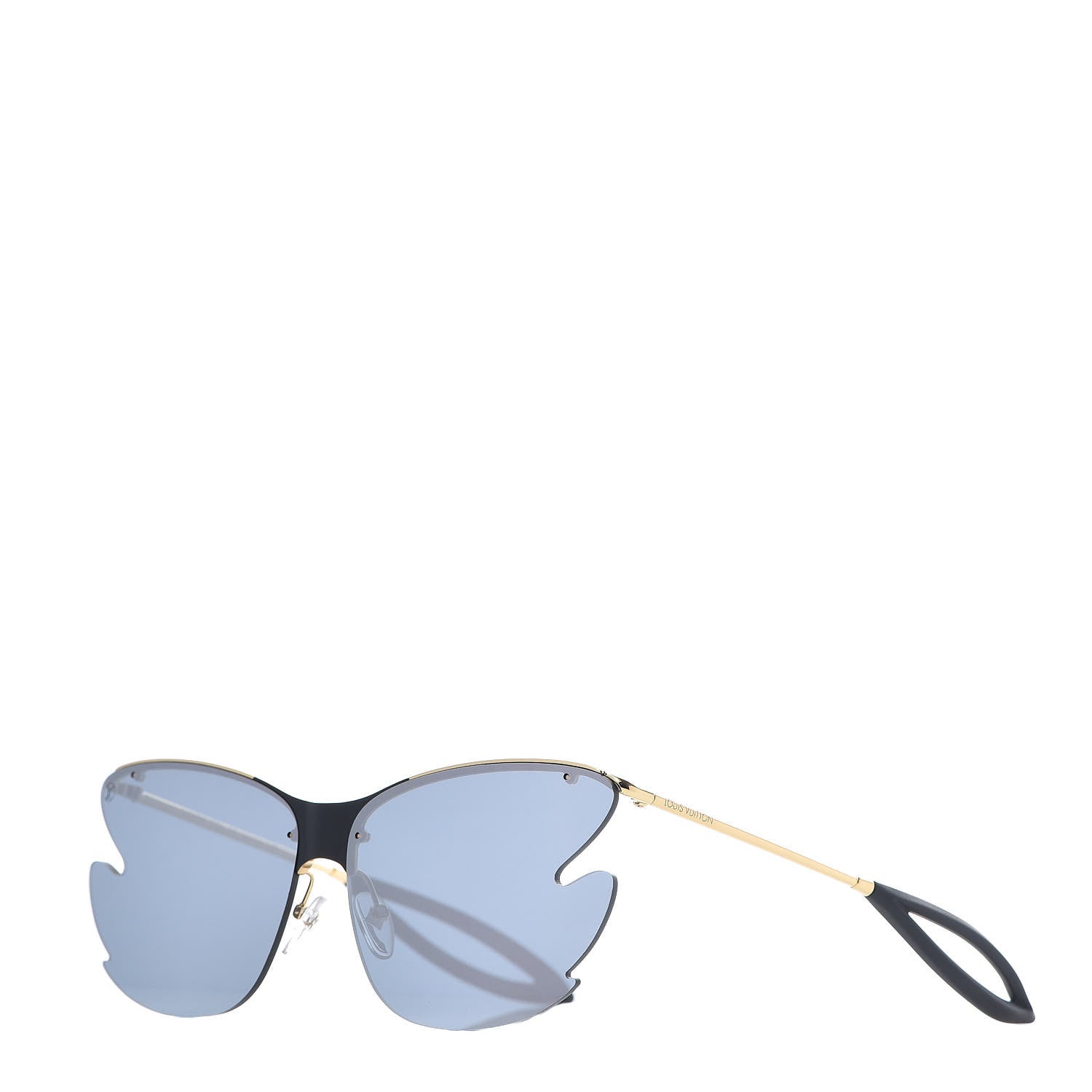Louis Vuitton Bohemian Vuittony Square Sunglasses Z1235W Silver Mirror 1 of 8