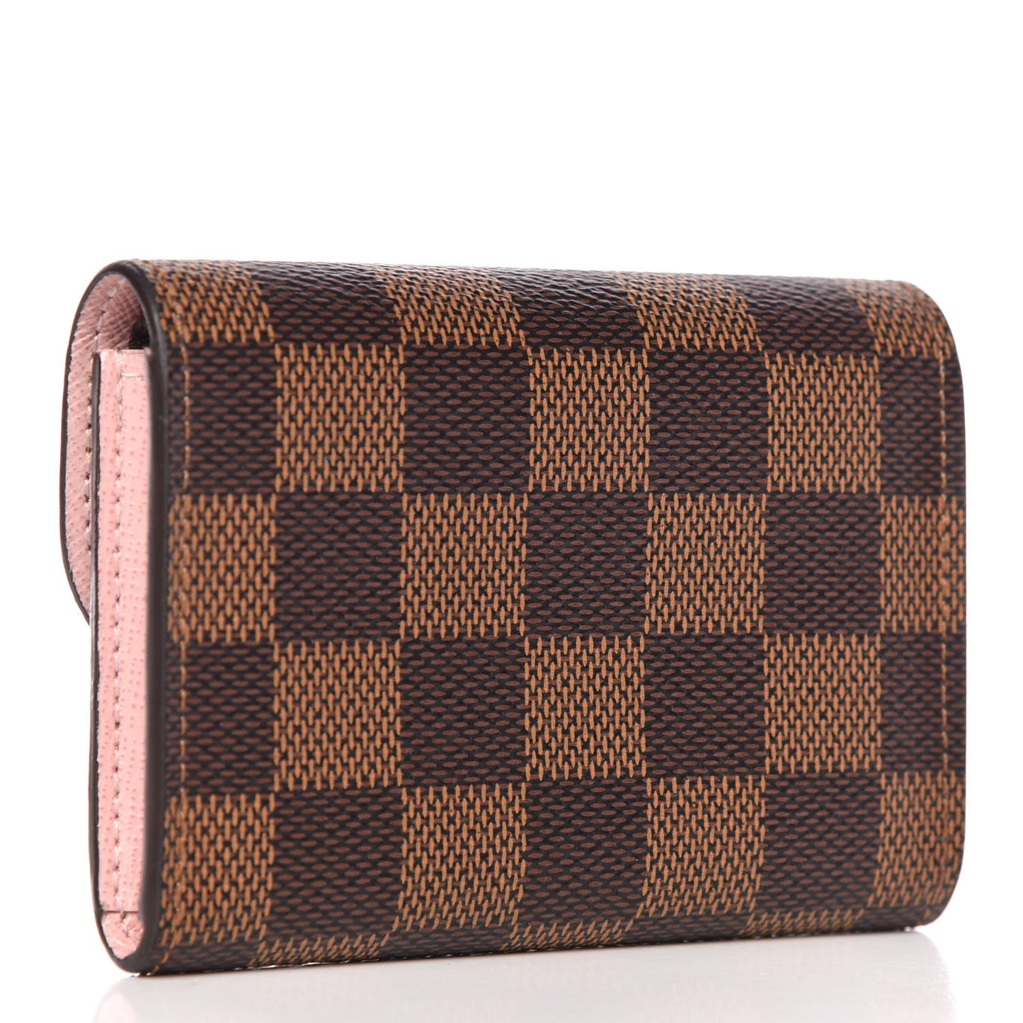 Damier Ebene Rosalie Coin Purse Rose Ballerine